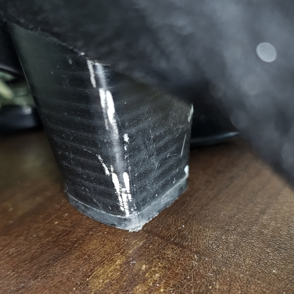 Sz 8 Naturalizer suede feel snakeskin look heels - Picture 3 of 10